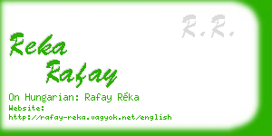 reka rafay business card